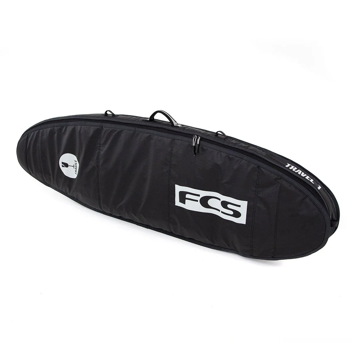 FCS board bag - Travel 1 Hybrid/Funboard Bags Black-Grey