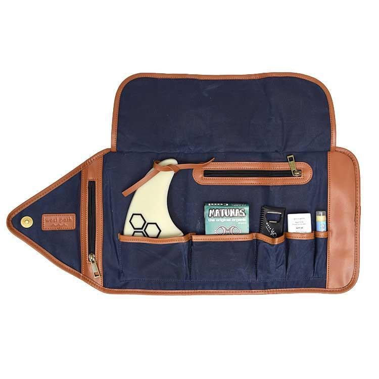 Waxed Canvas Roll-Up Surf Kit - Olive