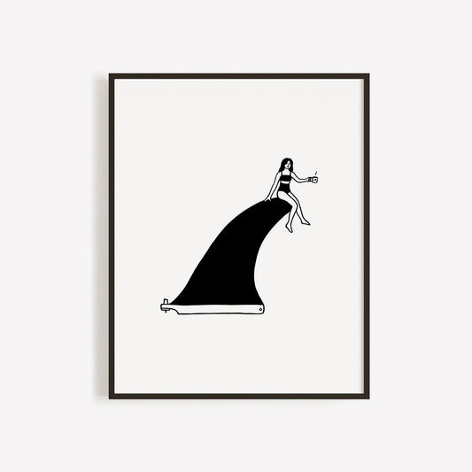 Surf x Coffee Print
